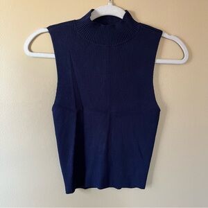 House of Harlow 1960 Navy Sleeveless Top